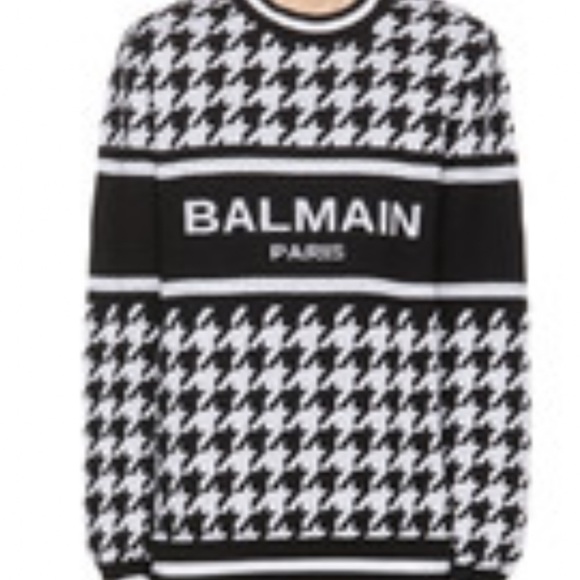 Balmain Black and White Men's Sweater - Picture 3 of 4